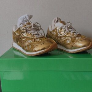Bottega Veneta Gold Women’s Sneakers